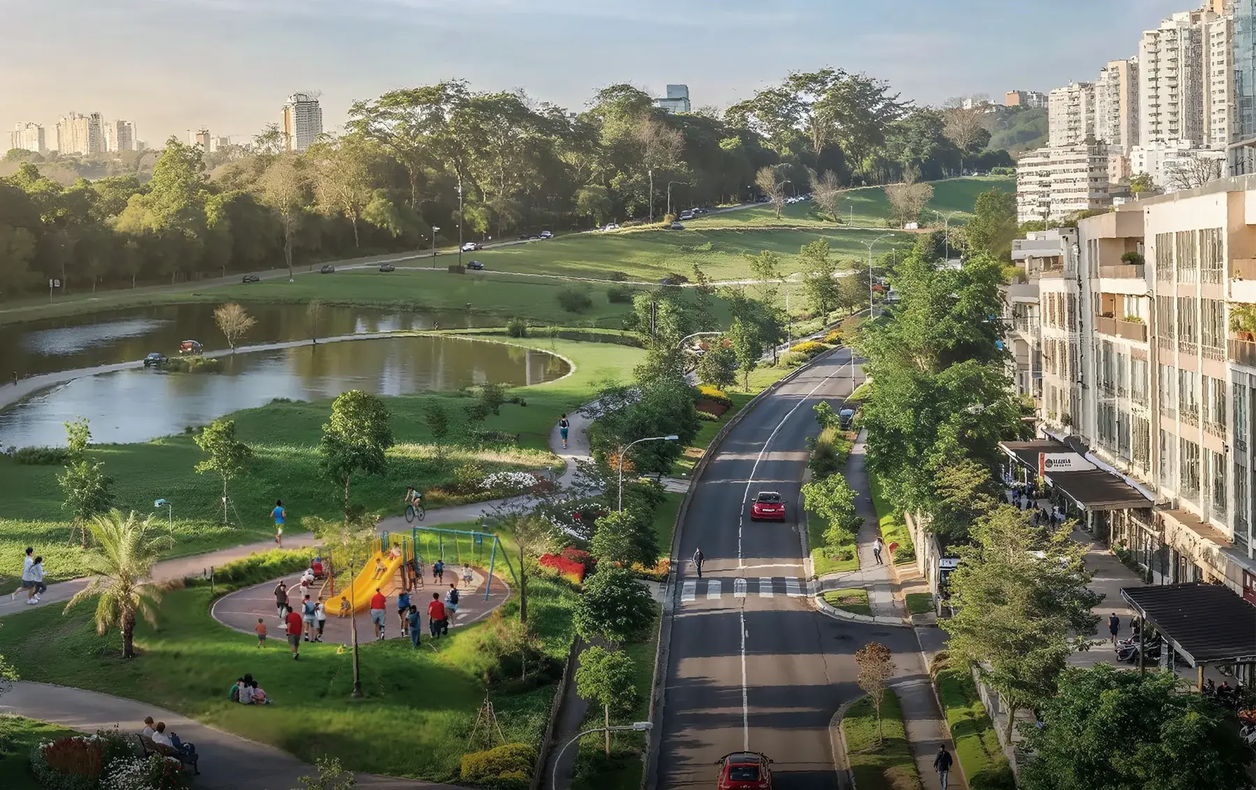 Amora Park masterplan and urban park